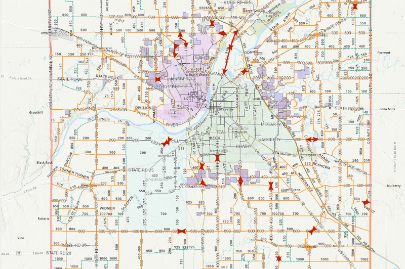 Tippecanoe County Property Lines Tippecanoe County Official Gis Webpage